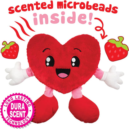 Sweetheart (Heart) - 10" Strawberry Scented Stuffed Plush - Valentines, Gifts for Kids, Gift Guide